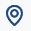Blue map drop pin icon